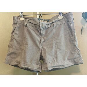 Levis BlueWhite Pinstripe Shorts Size 14 Cotton Blend